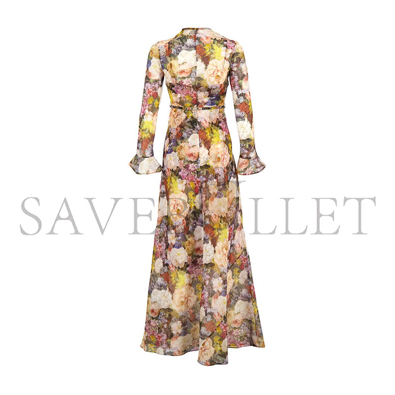 ZIMMERMANN ROSETTE ALCHEMY FLORAL MAXI DRESS 7689DS262